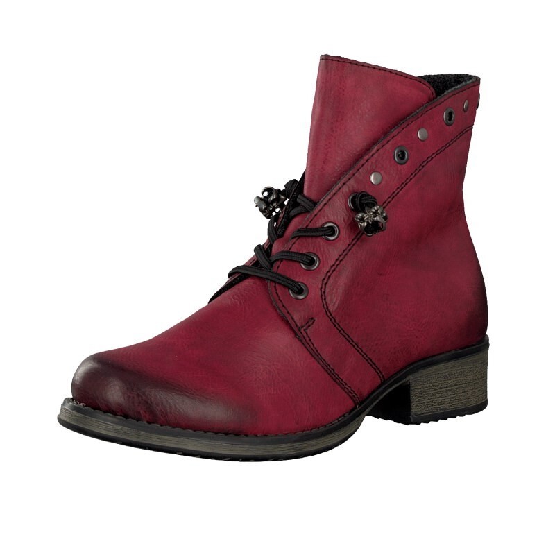 Botas Rieker Y9730-35 Para Mulher - Vermelhas